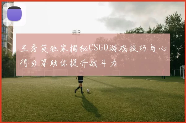 王秀英独家揭秘CSGO游戏技巧与心得分享助你提升战斗力